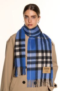 Folded Scottish cashmere scarves emphasising premium quality and lightweight warmth